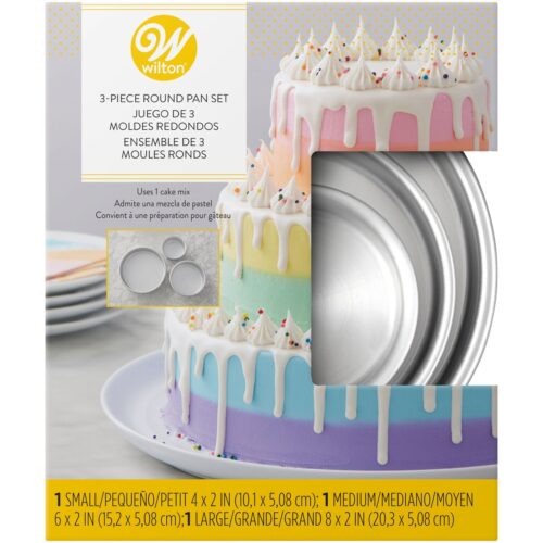Wilton tiered trio round pan set/3 - afbeelding 2