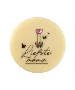 Chocolade Decoratie Liefste Mamma 3,8 cm - 10 stuks