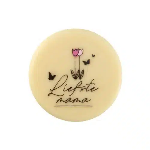 Chocolade decoratie liefste mamma 3,8 cm - 10 stuks