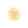 Chocolade decoratie zegel best mom 3,8 cm - 10 stuks bij cake, bake & love 3