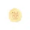 Chocolade decoratie zegel best mom 3,8 cm - 10 stuks bij cake, bake & love 1