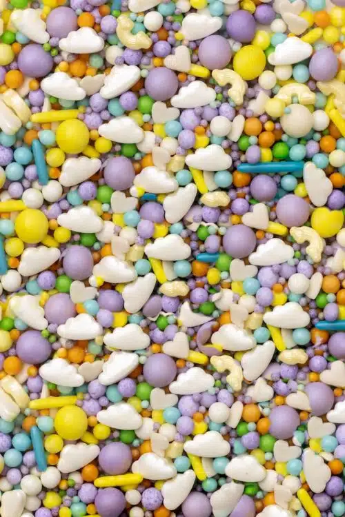 Sprinkley sprinkles - clouds & rainbow mix 80 gram