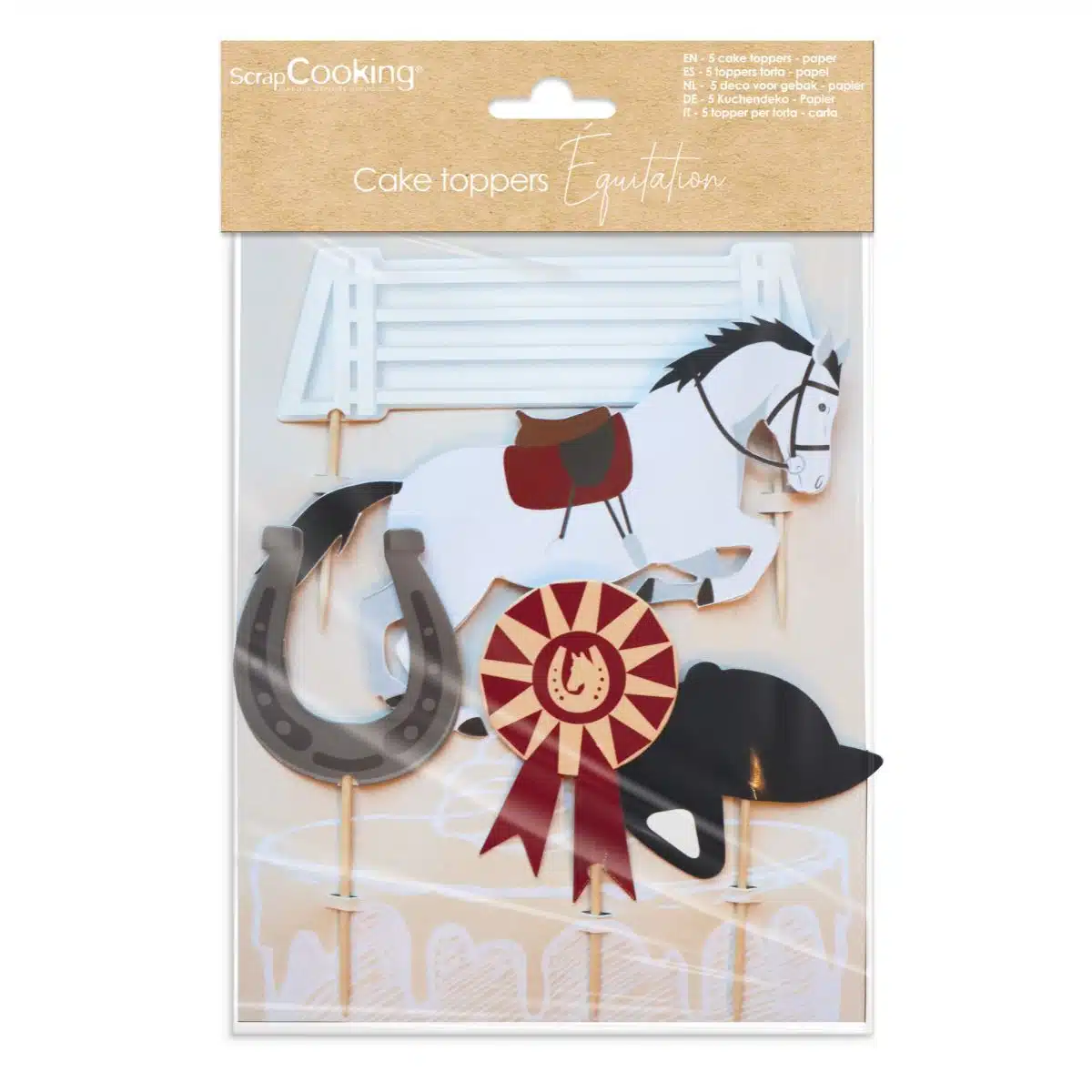 Taartdecoratie set paardrijden bij cake, bake & love 5 Taartdecoratie set paardrijden
