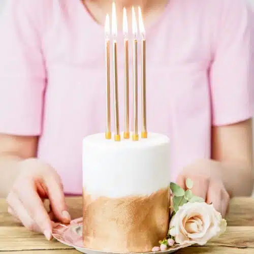Partydeco verjaardag kaarsen goud 12,5cm pk/12 - afbeelding 3