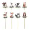 Bosdieren cupcake prikkers pk/24 bij cake, bake & love 3
