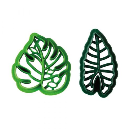 Koekjesuitsteker set tropical leaves - afbeelding 2