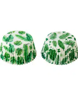 Alternative view of Baking Cups Tropical Leaves 36 stuks