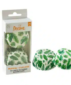 Baking Cups Tropical Leaves 36 stuks