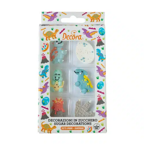 Decora suikerdecoraties baby dino's pk/6