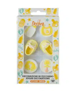 Decora Suikerdecoraties Baby Party Yellow pk/6