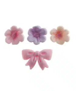 Alternative view of Dekora Suiker Bloemen & Roze Strikken 10 stuks