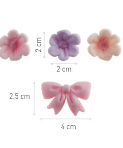 Dekora suiker bloemen & roze strikken 10 stuks bij cake, bake & love 12