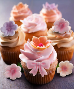 Dekora suiker bloemen & roze strikken 10 stuks bij cake, bake & love 14