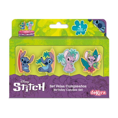 Dekora stitch kaarsjes pk/4