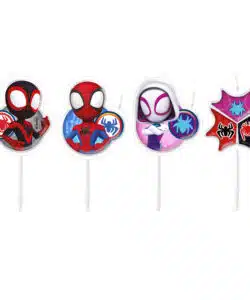 Dekora Spidey & Friends Kaarsjes pk/4