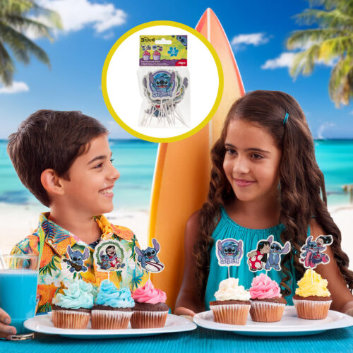 Dekora lilo & stitch cupcake prikkers pk/16 - afbeelding 6
