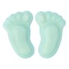Chocolade decoratie babyvoetjes blauw - 2,5 cm - 24 stuks bij cake, bake & love 1