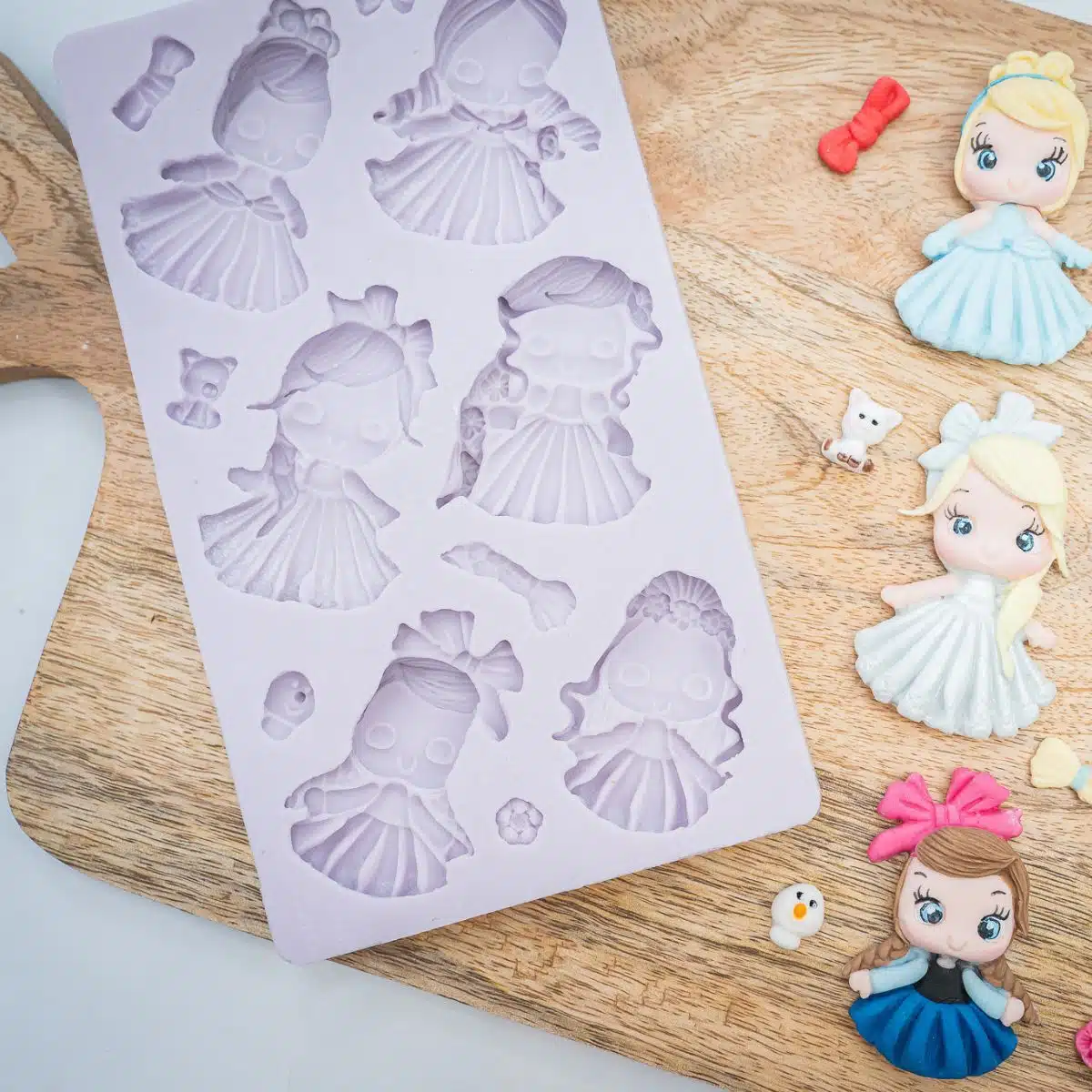 Karen davies siliconen mal - prinses bij cake, bake & love 6 Karen davies siliconen mal - prinses - afbeelding 2