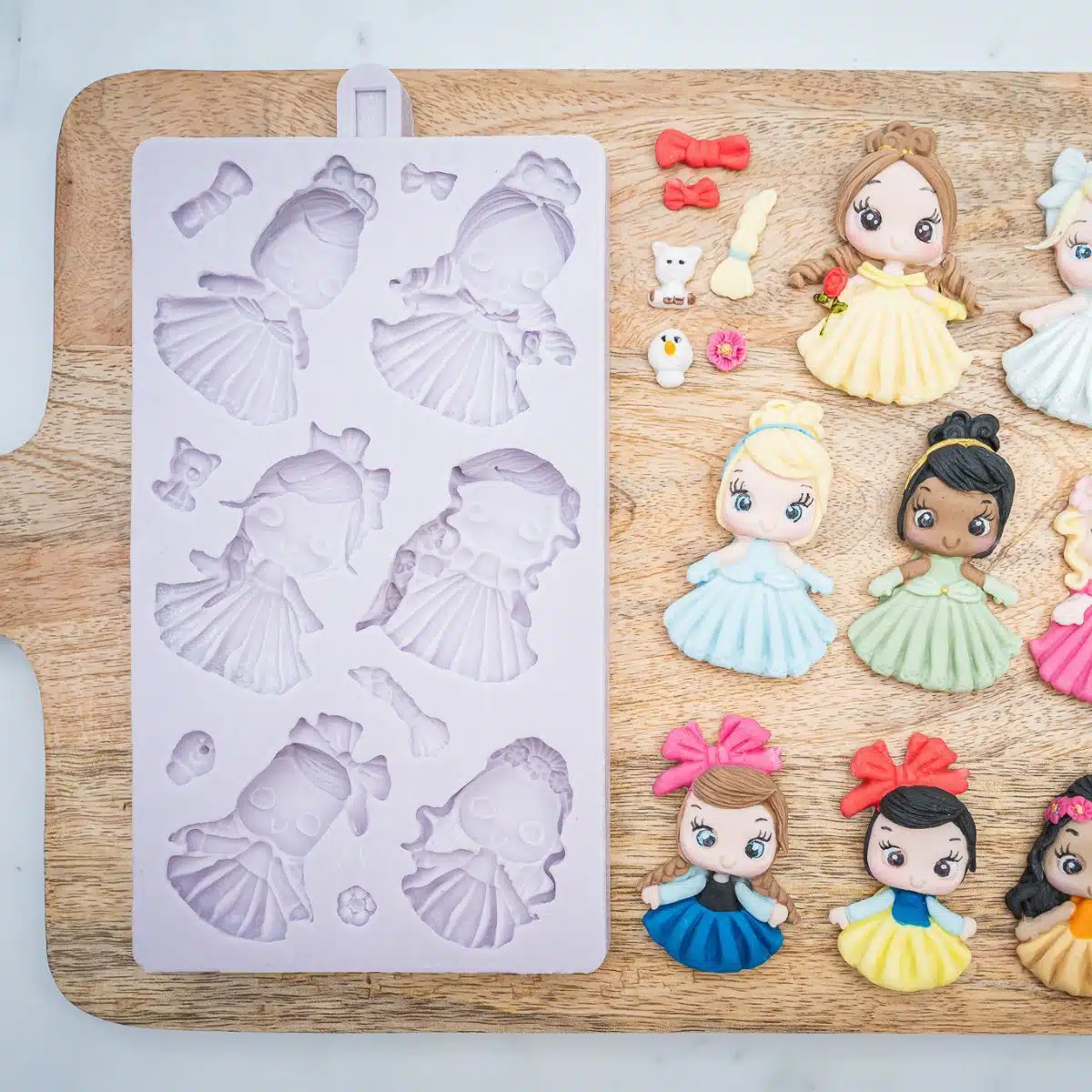Karen davies siliconen mal - prinses bij cake, bake & love 5 Karen davies siliconen mal - prinses