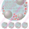 Eetbare taartprint dancing queen - 18 cm rond rond + 8 cupcake rondjes bij cake, bake & love 1