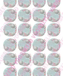 Eetbare Cupcakeprint Dancing Queen - 24 cupcake rondjes