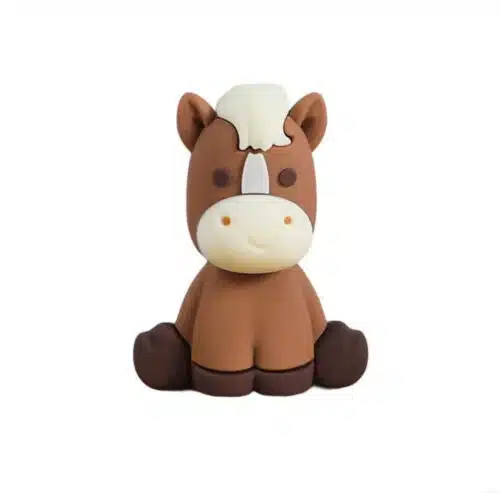 Caketopper plastic poppetje paard