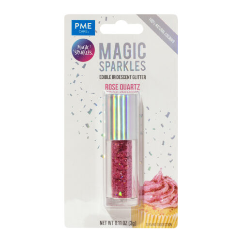 Magic sparkles edible glitter – rose quartz (3g)