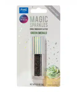 Magic Sparkles Edible Glitter – Green Emerald (3g)