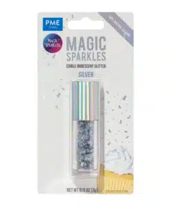 Magic Sparkles Edible Glitter – Silver (3g)