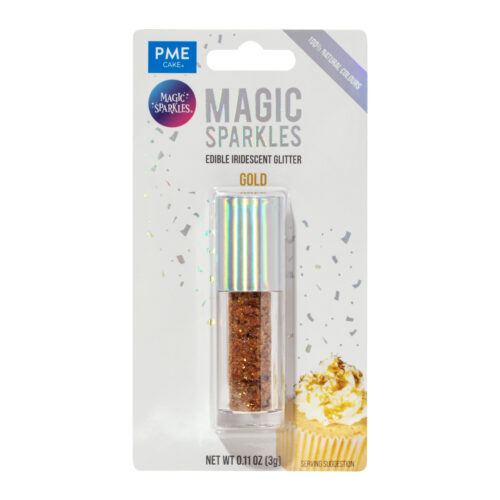 Magic sparkles edible glitter – gold (3g)