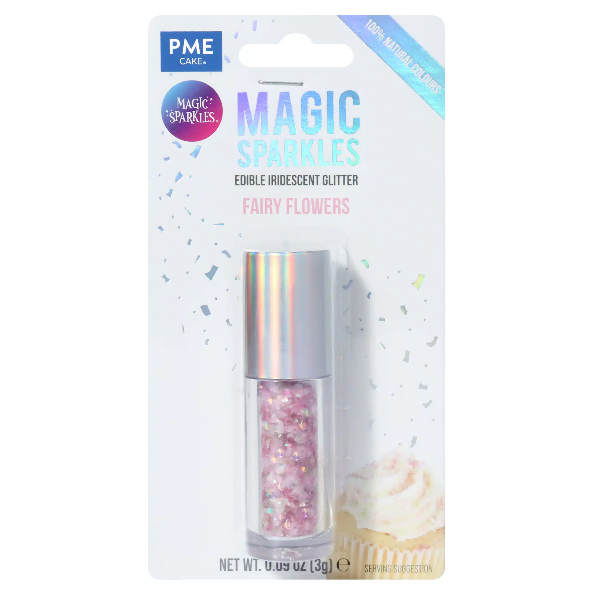 Magic sparkles edible glitter – fairy flowers (3g) bij cake, bake & love 5 Magic sparkles edible glitter – fairy flowers (3g)