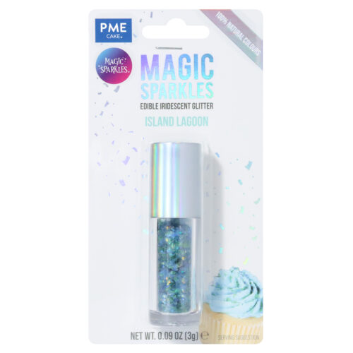 Magic sparkles edible glitter – island lagoon (3g)