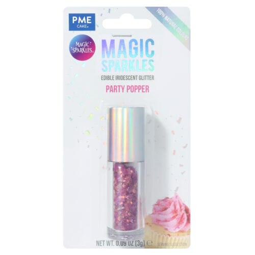 Magic sparkles edible glitter – party popper (3g)