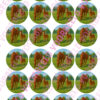 Eetbare cupcakeprint paard met veulen - 24 cupcake rondjes bij cake, bake & love 3