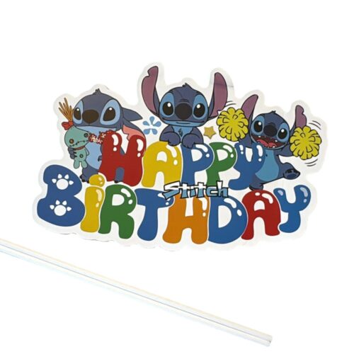 Caketopper happy birthday stitch