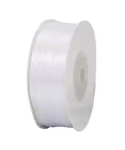 1 Meter Dun Lint voor strikjes Wit 3mm