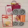 Juf of meester cadeautje - bloemen cakejes pakket bij cake, bake & love 1