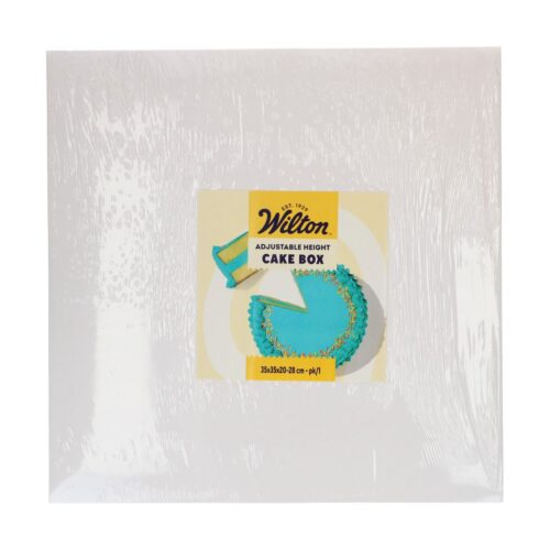 Wilton taartdoos verstelbare hoogte 35x35x20-28 cm