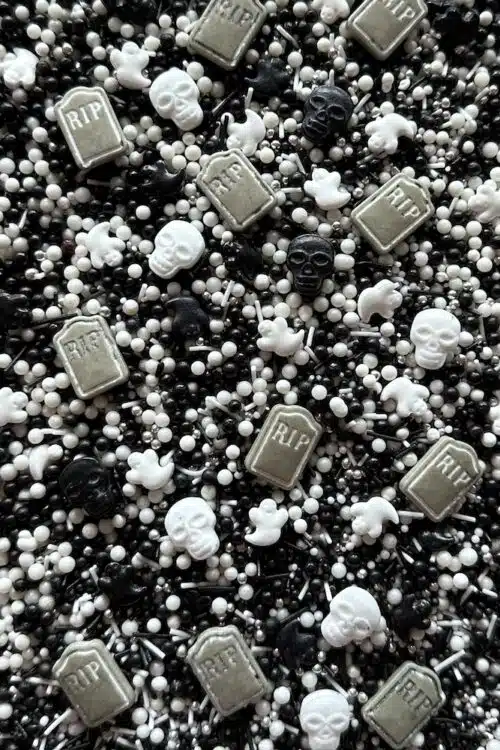 Sprinkley sprinkles - black & white halloween mix 80 gram