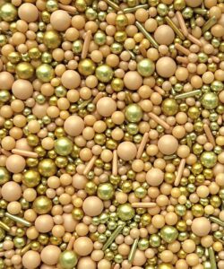Sprinkley Sprinkles - Gold Bubbles Mix 80 gram