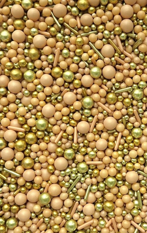 Sprinkley sprinkles - gold bubbles mix 80 gram