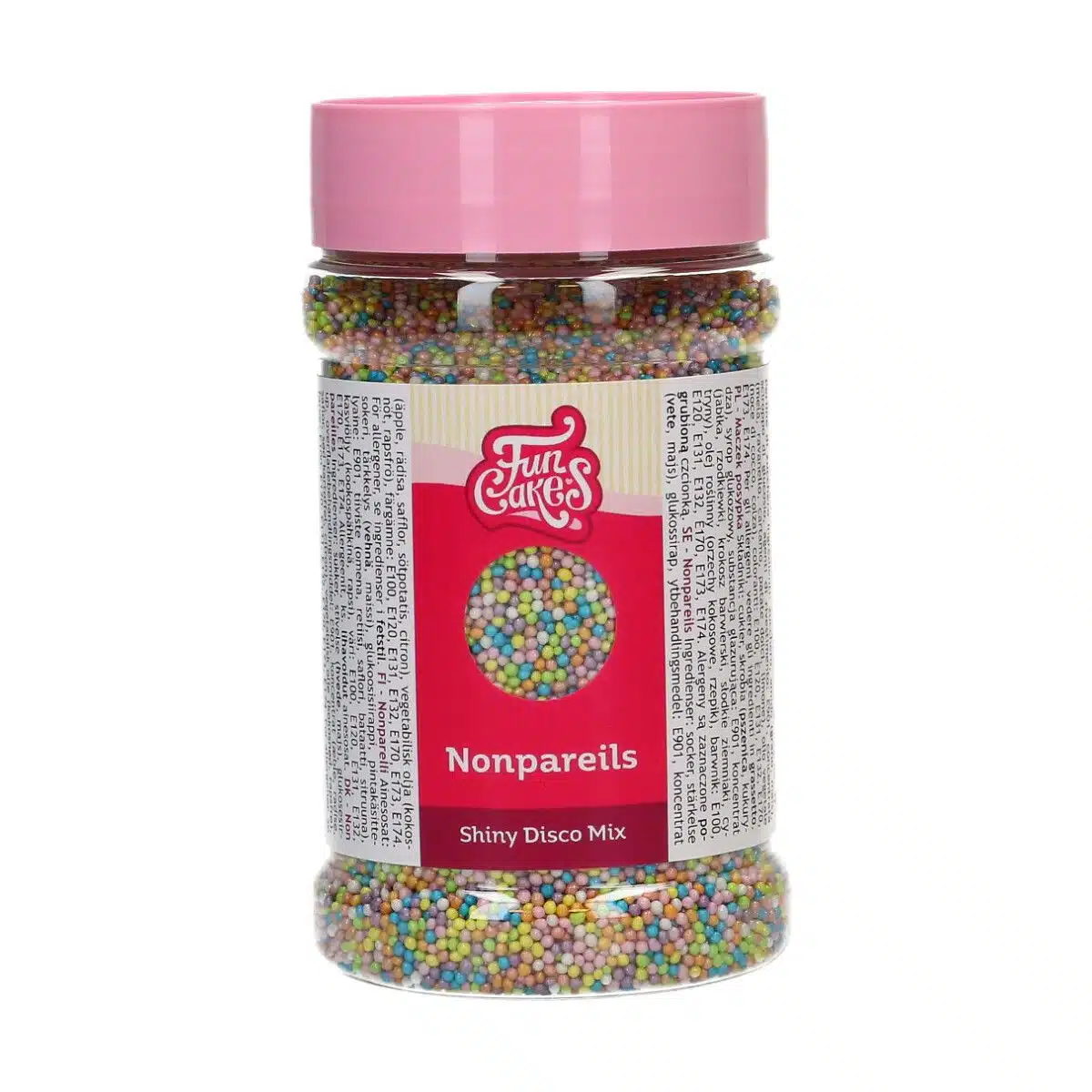 Funcakes nonpareils shiny disco mix 250g bij cake, bake & love 5 Funcakes nonpareils shiny disco mix 250g