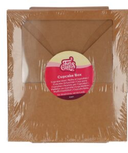 Funcakes cupcake doos 6 – kraft pk/3 bij cake, bake & love 6