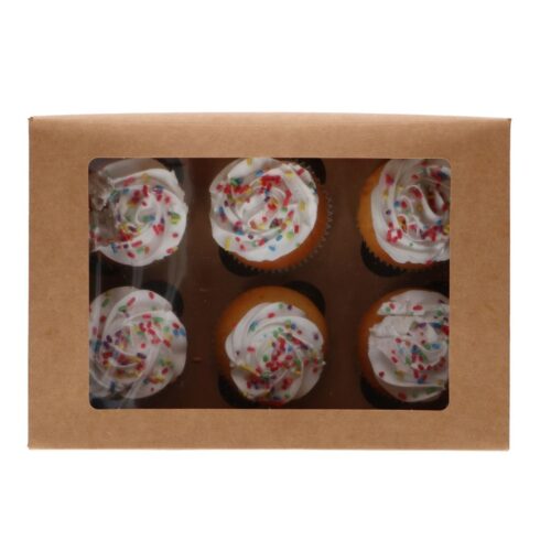 Funcakes cupcake doos 6 – kraft pk/3 - afbeelding 3
