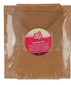 Funcakes cupcake doos 6 – kraft pk/3