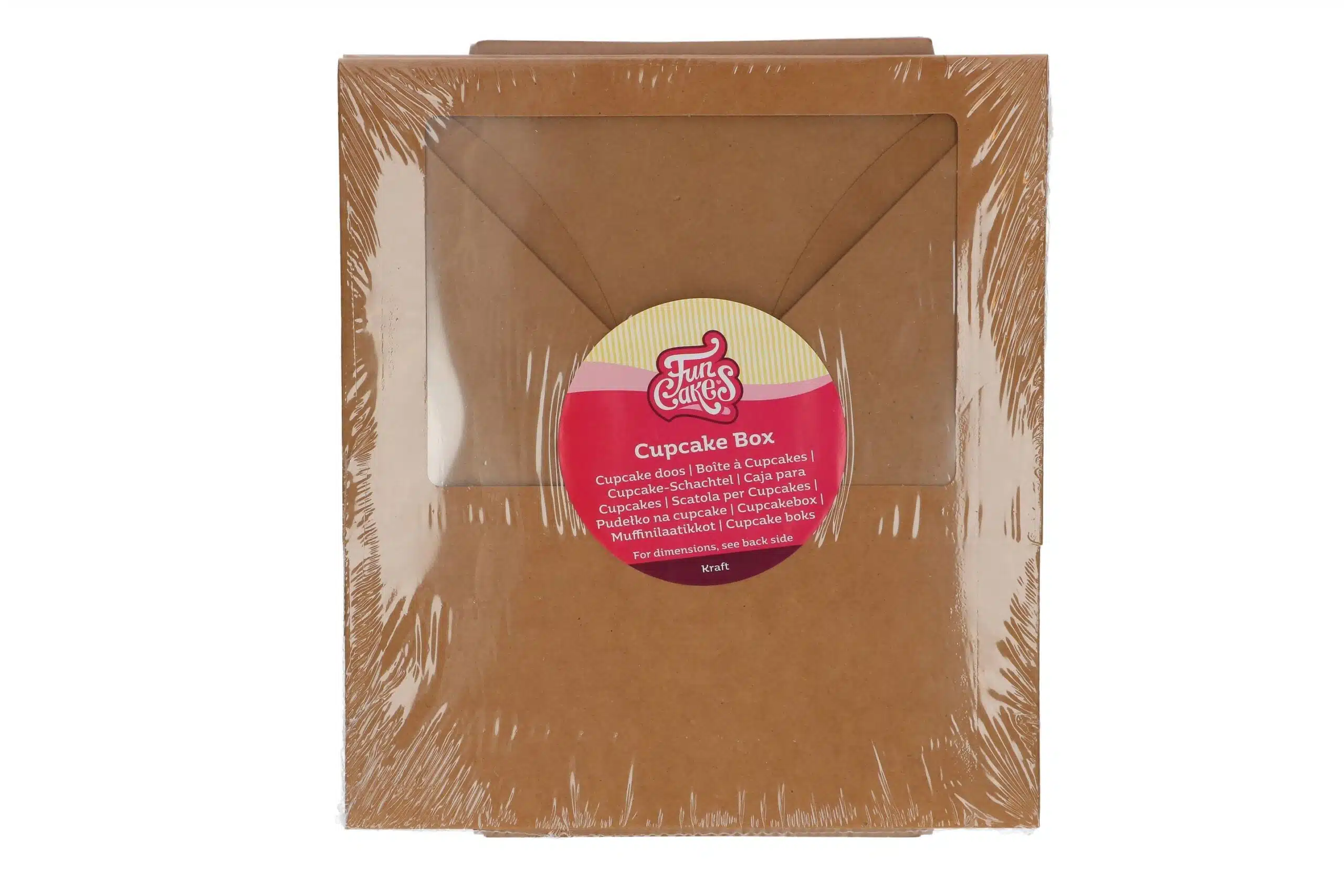 Funcakes cupcake doos 6 – kraft pk/3 bij cake, bake & love 5 Funcakes cupcake doos 6 – kraft pk/3