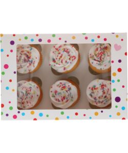 Funcakes cupcake doos 6 – confetti pk/3 bij cake, bake & love 8