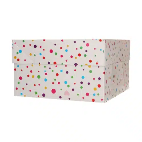 Funcakes taartdoos confetti - 25x25x15cm pk/1 - afbeelding 2