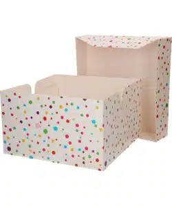 Funcakes taartdoos confetti - 25x25x15cm pk/1 bij cake, bake & love 10