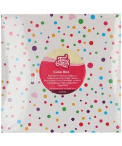 FunCakes Taartdoos Confetti - 25x25x15cm pk/1
